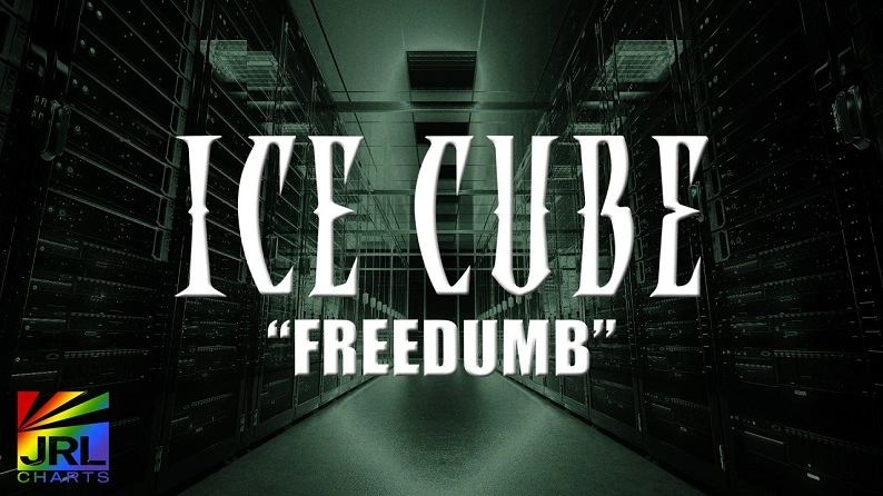Ice Cube Freedumb lyric video image with server room representing AI surveillance and digital control