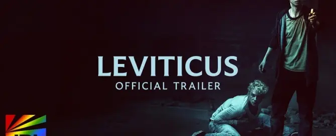 Leviticus 2026 horror film scene featuring two teenage boys in supernatural thriller setting