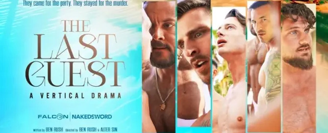 Cast promotional image for The Last Guest vertical drama from Falcon | NakedSword.