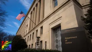 U.S. Department of Justice building exterior representing federal investigation into school policies