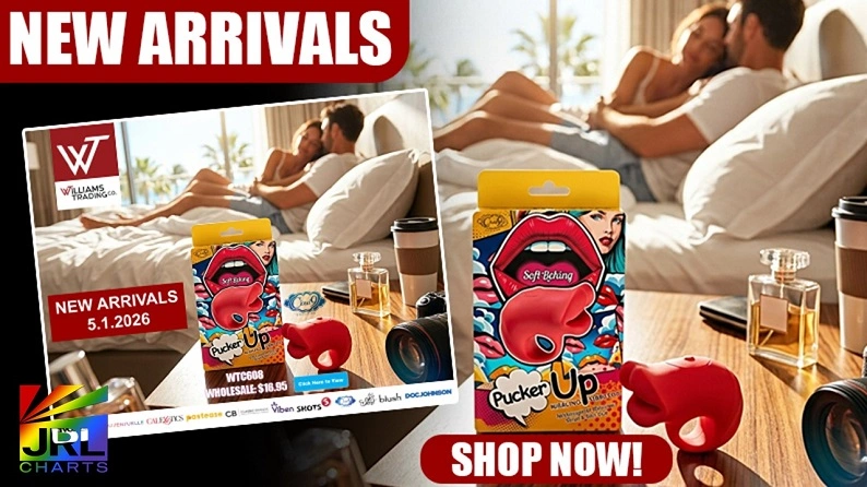 Williams Trading Co May 1 2026 new arrivals wholesale catalog featuring trending retail-ready pleasure products