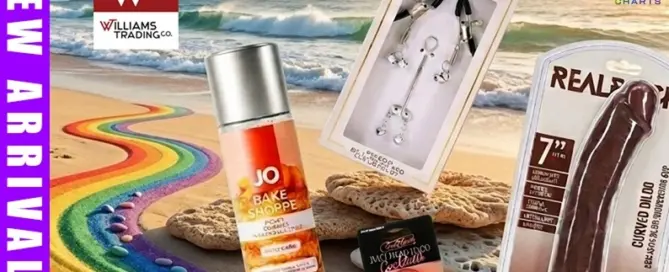 Williams Trading showcases new wholesale pleasure products and retail merchandise for adult stores in its May 29, 2026 New Arrivals collection.