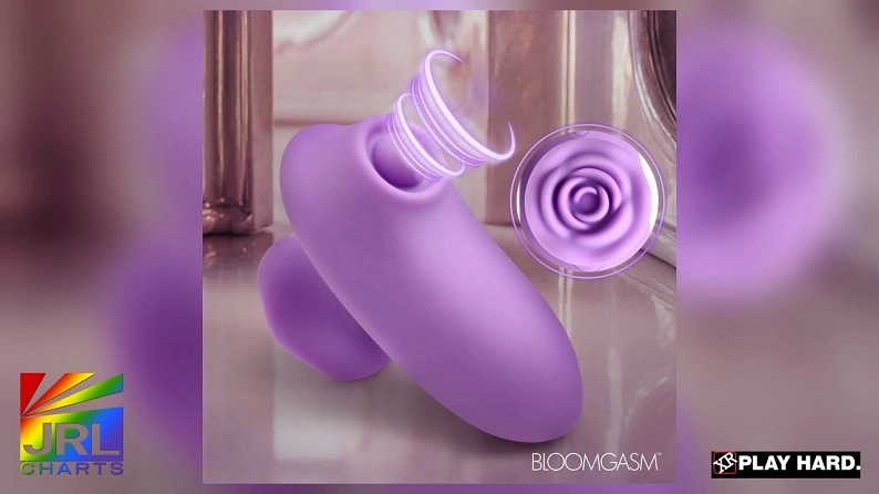XR Brands Pulsing Pansy compact wellness stimulator shown in a clean retail-style presentation