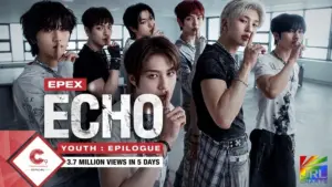 EPEX members perform in the ECHO music video from their Youth Epilogue mini-album released through C9 Entertainment.