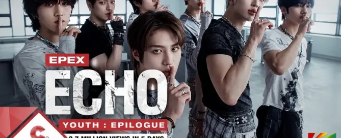 EPEX members perform in the ECHO music video from their Youth Epilogue mini-album released through C9 Entertainment.