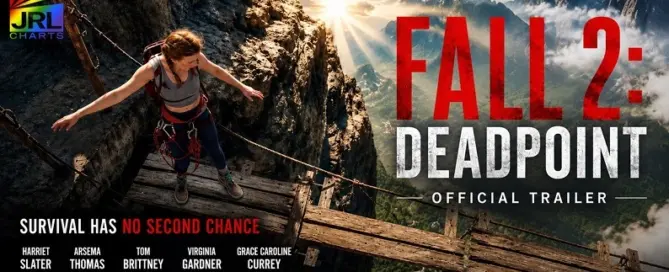 Harriet Slater navigates a broken mountain bridge thousands of feet above the ground in FALL 2: DEADPOINT, the upcoming survival thriller directed by The Spierig Brothers.