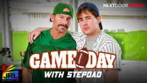 Greg Dixxon and Josh Brady star in Game Day with Stepdad, a sports-themed Next Door Taboo feature streaming on ASGmax.