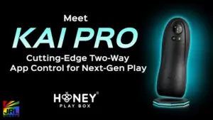 Honey Play Box Kai Pro AI-powered connected wellness device featuring Bluetooth app controls, remote connectivity, and smart wellness technology.