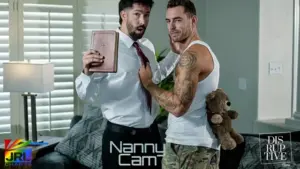 Carter Woods and Eddie Patrick featured in Nanny Cam (2026), a dramatic release from Disruptive Films.