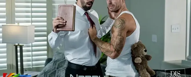 Carter Woods and Eddie Patrick featured in Nanny Cam (2026), a dramatic release from Disruptive Films.