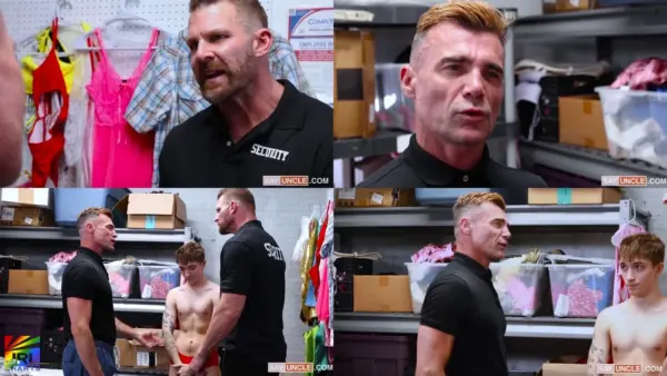 Screen clips featuring Tripp Tallon, Jacob King and Dick Dawson in dramatic scenes from the upcoming YOUNG PERPS Network release premiering June 21, 2026.