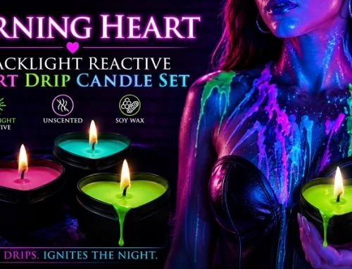 Master Series Burning Heart Blacklight Reactive Heart Drip Candle Set Brings UV-Reactive Innovation to Retail