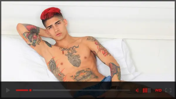 Official trailer thumbnail featuring Colombian performer Max Stiven for his latest BadPuppy exclusive, highlighted by JRL CHARTS Gay News.