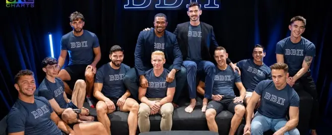 Promotional image for Betabetapi's Brotherhood Pledge Grayson Vol. 1 featuring Grayson Cole and an ensemble cast in the latest fraternity-themed release.