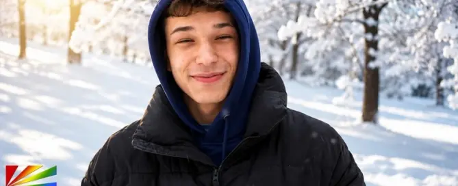Danny Cuomo smiles in a cinematic winter portrait as Freshmen.net introduces the handsome Czech newcomer in an exclusive JRL CHARTS feature.