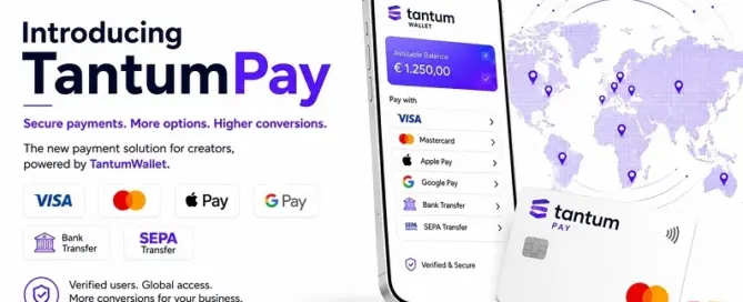 MyMember.site introduces TantumPay, a secure payment platform featuring Visa, Mastercard, Apple Pay, Google Pay, SEPA Transfer, and bank transfer options for digital creators across Europe.
