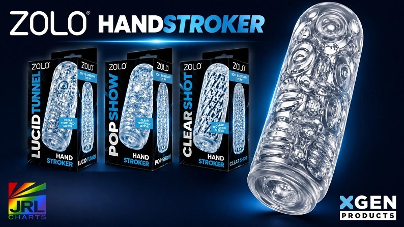 XGEN Products showcases the ZOLO Hand Stroker Collection featuring the Lucid Tunnel, Pop Show, and Clear Shot men's wellness products.