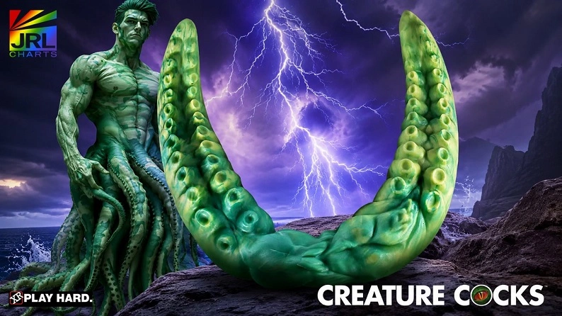 XR Brands Creature Cocks Dual Kraken Silicone Double Dildo fantasy-inspired premium silicone novelty for specialty retailers.