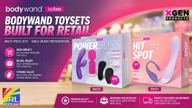 Bodywand toySets Power Bliss and Hit the Spot retail collections from XGEN Products