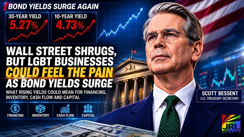 Scott Bessent featured in JRL CHARTS coverage of rising Treasury yields and LGBT business financing, cash flow, inventory and capital.