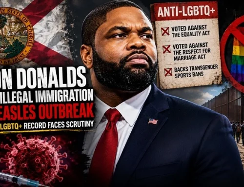 Byron Donalds Blames Illegal Immigration for Measles as His Anti-LGBTQ+ Voting Record Faces Scrutiny
