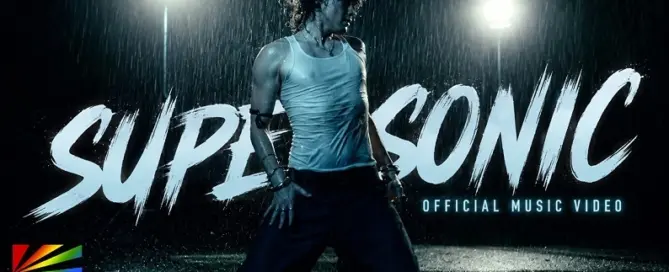 Connor Nelson performs in the rain for his Supersonic official music video
