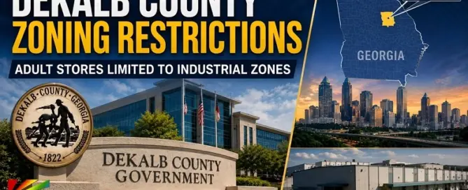 DeKalb County zoning restrictions limit adult stores to industrial zones in Georgia.