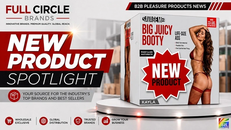 Full Circle Brands spotlights the Savage Me Big Juicy Booty collection for pleasure product retailers and wholesale buyers.