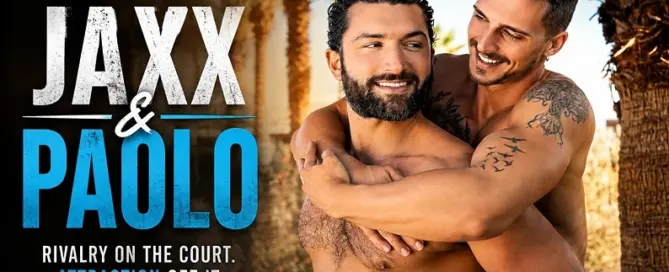 Jaxx Cody and Paolo Bruni share a romantic moment in Sean Cody’s Jaxx & Paolo release.