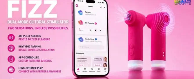 Lovense Fizz dual-mode women's intimate wellness device with app-connected technology