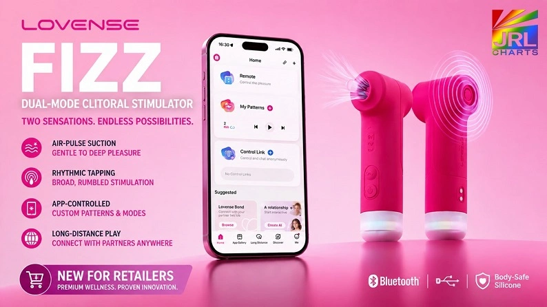 Lovense Fizz dual-mode women's intimate wellness device with app-connected technology