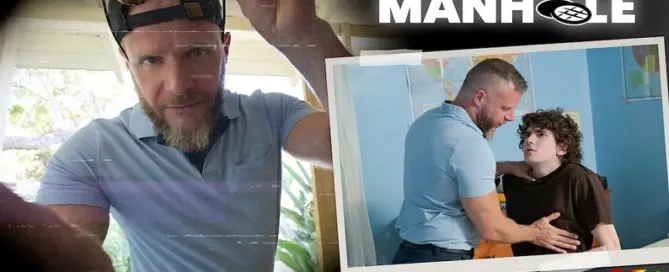 Devin BWC and Brian Bonds appear in promotional artwork for ManHole Episode 2, the latest original series release from SayUncle Network.