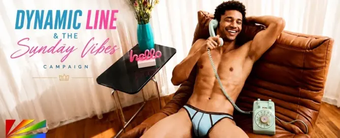 MODUS VIVENDI Dynamic Line SS26 campaign featuring the Sunday Vibes men's underwear collection.