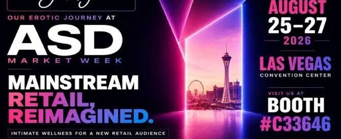 Our Erotic Journey at ASD Market Week 2026 in Las Vegas promoting mainstream retail growth and intimate wellness