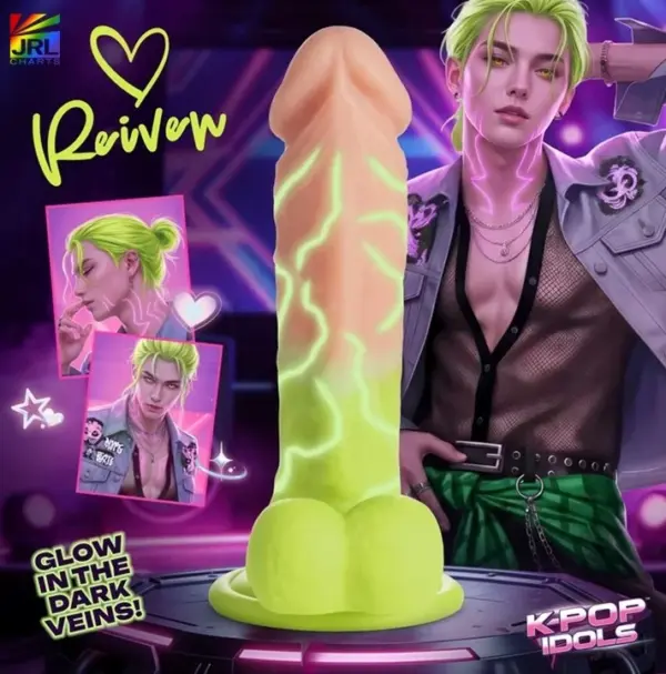Reiven XR Brands product campaign image from the green-themed K-Pop Idols Collection.