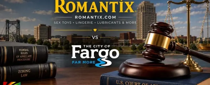 Romantix-Fargo vs City of Fargo zoning dispute following the U.S. Court of Appeals for the Eighth Circuit ruling.