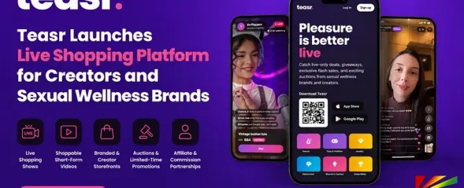 Teasr live shopping platform for creators and sexual wellness brands