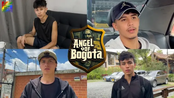 Angel of Bogota screenclip from The Bogota Files featuring emerging adult Colombian talent.