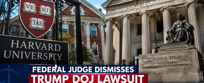Federal judge dismisses Trump DOJ lawsuit against Harvard University