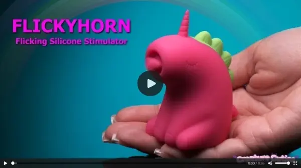 Flickyhorn Flicking Silicone Stimulator from the XR Brands Creature Cuties collection.