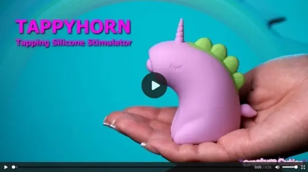 Tappyhorn Tapping Silicone Stimulator from the XR Brands Creature Cuties collection.
