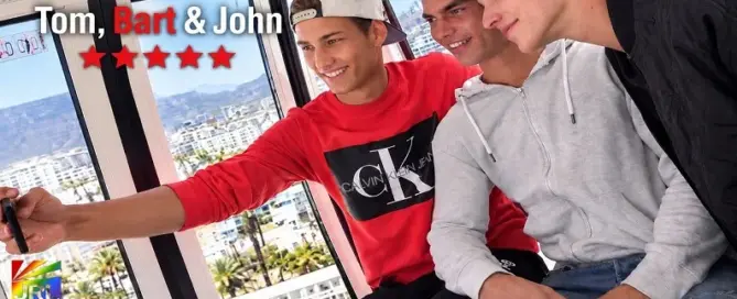 Tom Houston, Bart Cuban and John Leto together in Cape Town for the BelAmiOnline release Tom, Bart & John.
