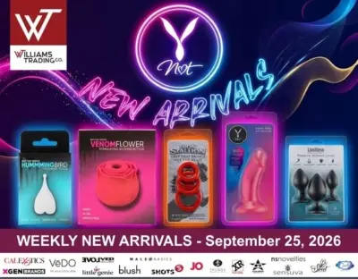 Williams Trading September 25, 2026 Weekly New Arrivals digital catalog featuring Nxt and new wholesale products