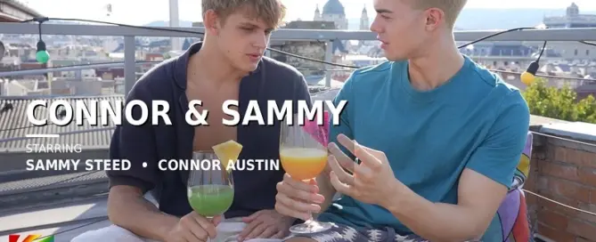 Connor Austin and Sammy Steed in the official trailer for Freshmen’s Connor & Sammy