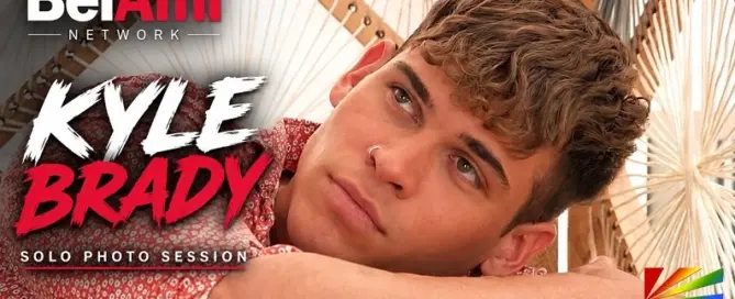 Kyle Brady featured in a new solo photo session for the BelAmi Network