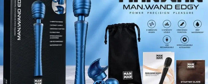 MANWAN Man.Wand Edgy Stellar Blue by RIMBA BV with packaging, accessories and product features.