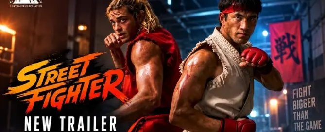 Andrew Koji as Ryu and Noah Centineo as Ken Masters in the new Street Fighter 2026 movie trailer.