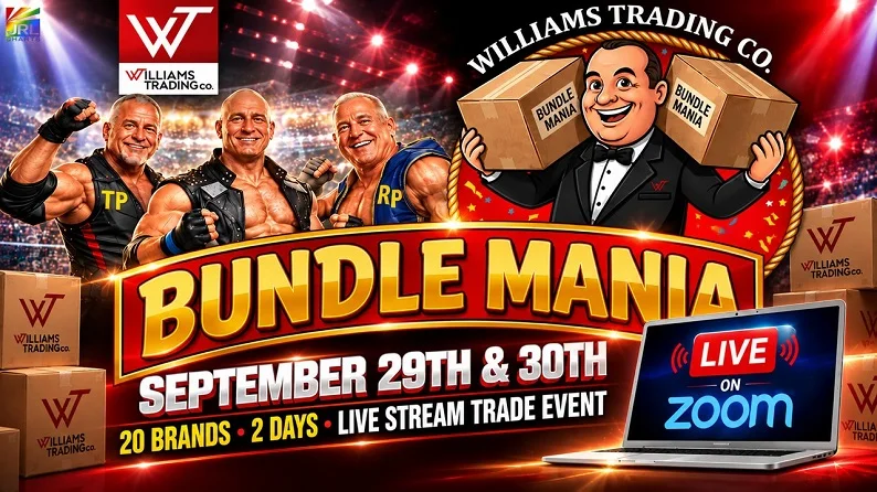 Williams Trading Bundle Mania live stream trade event September 29–30 featuring 20 pleasure product brands and retailer presentations