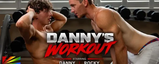 Danny and Rocky star in Corbin Fisher’s gym-themed release Danny’s Workout.