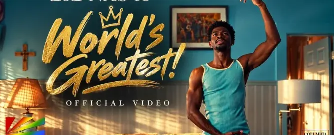 Lil Nas X World’s Greatest official music video promotional editorial artwork